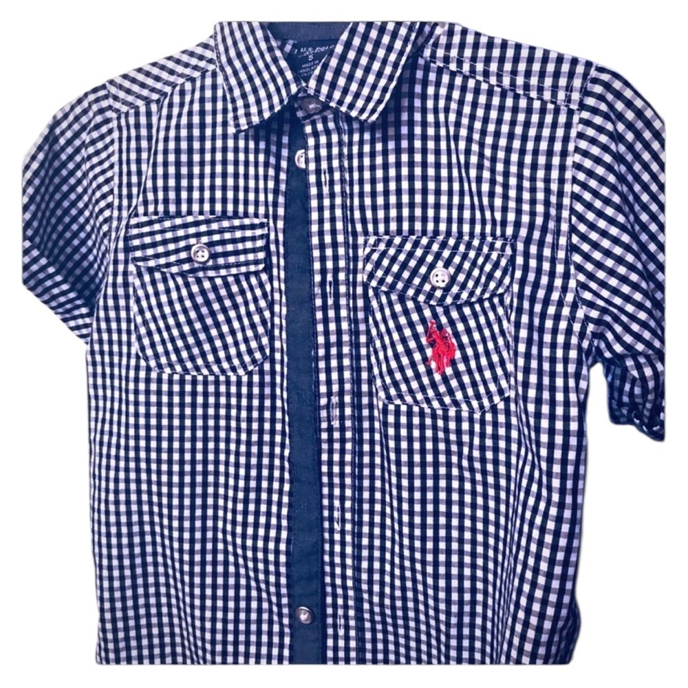 Boys Polo Assassin Button Down Sz 5